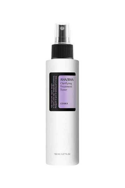 Cosrx AHA/BHA Clarifying Treatment Toner Facial Exfoliating Spray for Whiteheads Pores & Uneven Skin