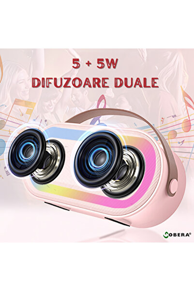 goBERA Microphone Karaoke Smart for Kids and Adults, goBERA, Wireless, Portable Bluetooth Speaker, Vocal Ef