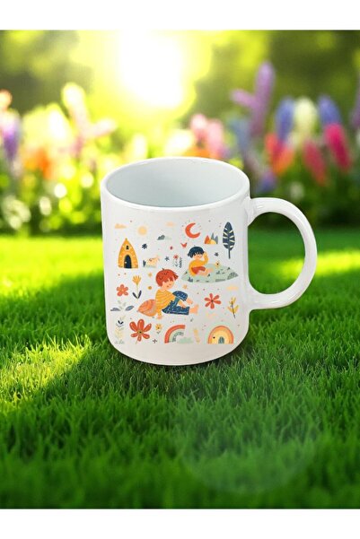 lili hediyelik كوب أبيض مطبوع عليه نزهة - هدية عيد ميلاد للرجال