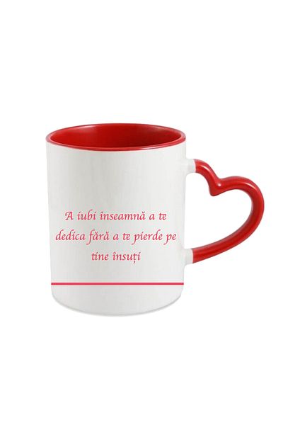 OEM Personalized mug for Valentines Day, To love means to dedicate yourself without losing yourself