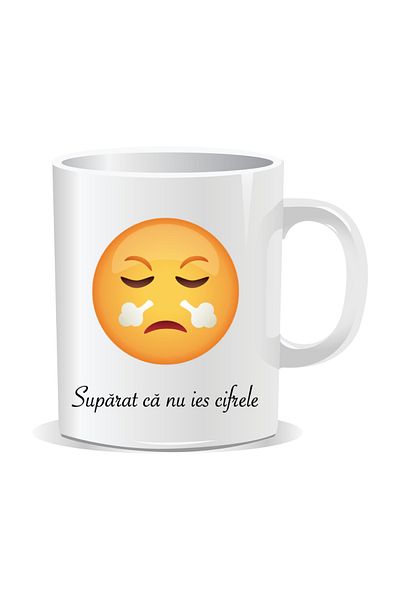 OEM Personalized mug with Emoji, Upset that the numbers don't come out
