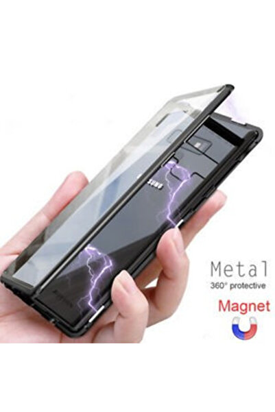 OEM Husă magnetică pentru Samsung Galaxy S8 PLUS, neagră, potrivire perfectă,...