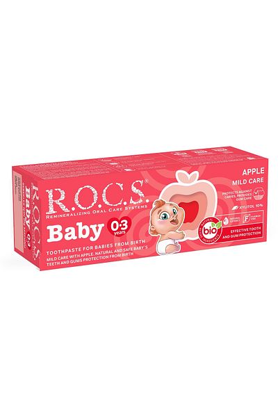 SAVA HOME COLLECTİON R.O.C.S.Baby Toothpaste 0-3 Years 35 ml Apple