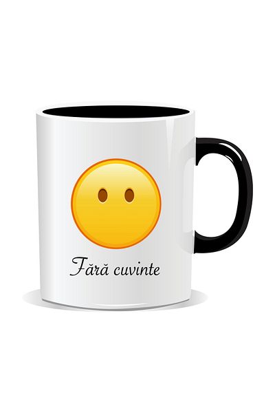 OEM Personalized mug with Emojis, Speechless, Speechless