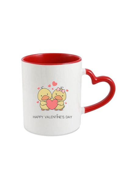 OEM Personalized mug for Valentines Day, Heart with duckweed
