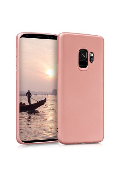 OEM Carcasă Samsung Galaxy S9, subțire antișoc, auriu-roșie