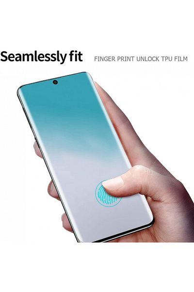 OEM Glass film for Samsung Galaxy S20 Ultra, with colored edges Black