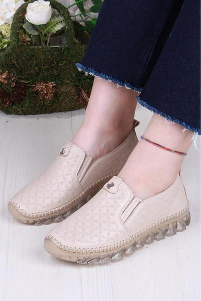 PİSAGOR Pisagor Ps-33010 Orthopedic Women's Daily Genuine Leather Shoes