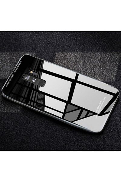 OEM Samsung Galaxy S7 Edge Back Glass Case, black tempered glass case