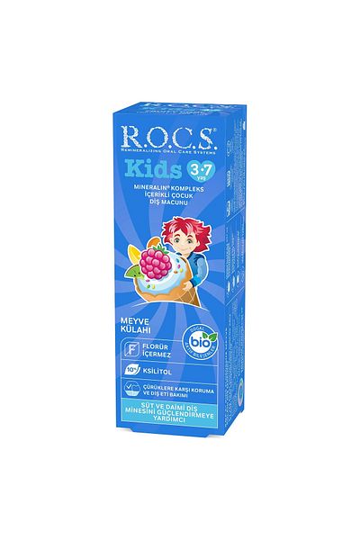 SAVA HOME COLLECTİON R.O.C.S.Kids Toothpaste 3-7 Years 35 ml Fruit Cone