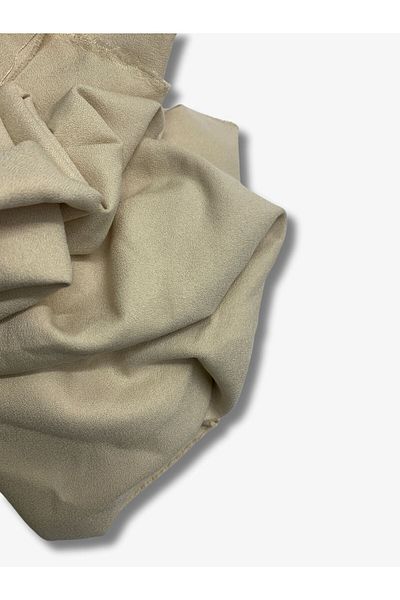 Yiğit Kumaş Crepe Fabric with Sand, Piece 200X150 cm Beige Color