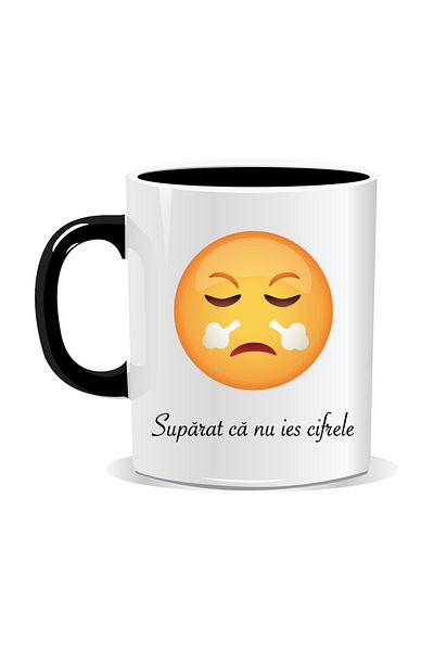 OEM Personalized mug with Emoji, Upset that the numbers don't come out