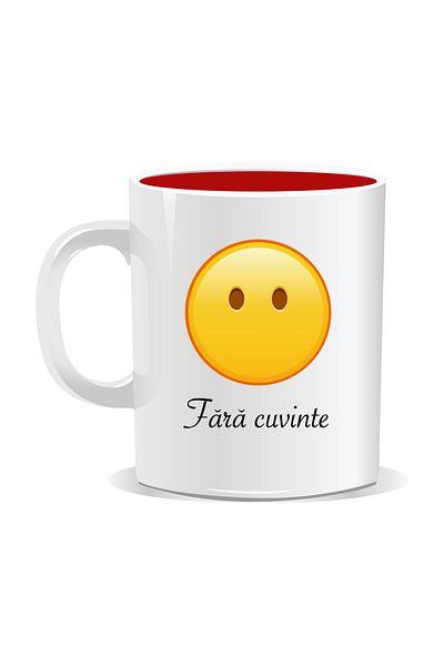 OEM Personalized mug with Emojis, Speechless, Speechless