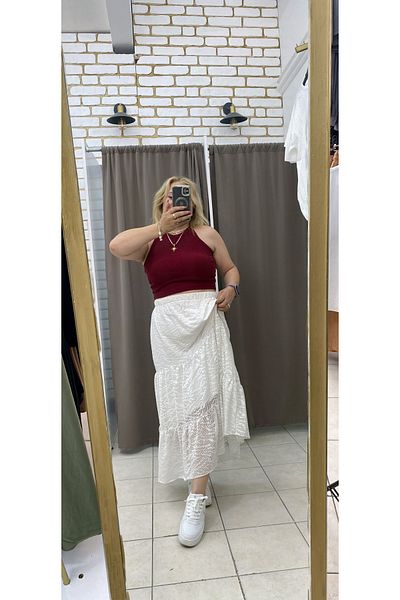 TUBA TOPTAŞ Lined Net Skirt