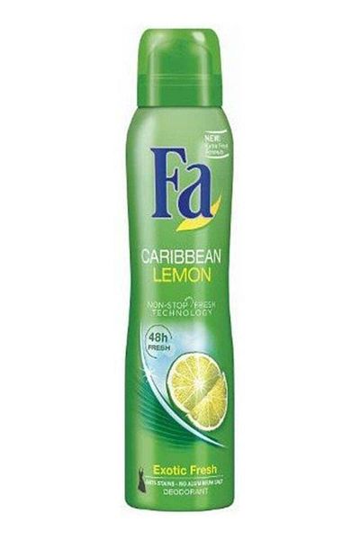 Fa Caribbean Lemon Deodorant Spray, 200ml
