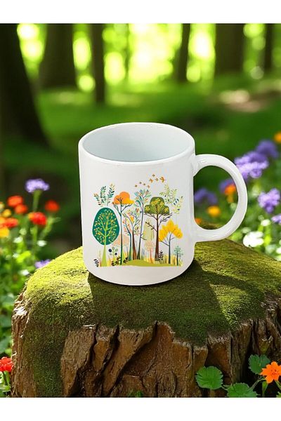 lili hediyelik Nature Theme Printed White Mug