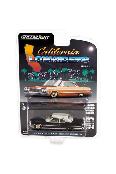 TOYFEST Greenlight 1/64 California Lowriders Series 1 1973 كاديلاك كوبيه دي فيل