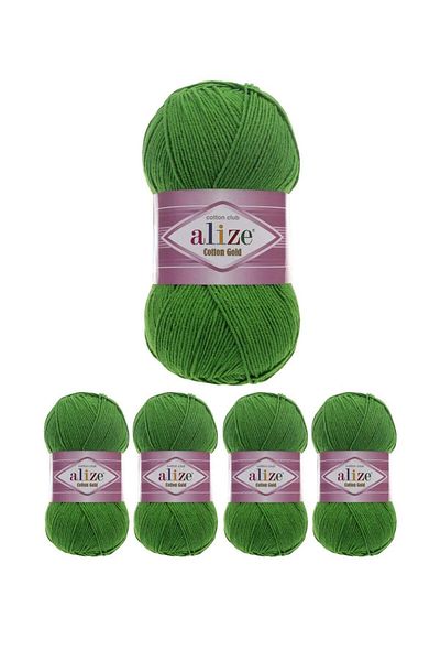 Alize Original Turkish Alize Cotton Gold Threads, 5 Pieces