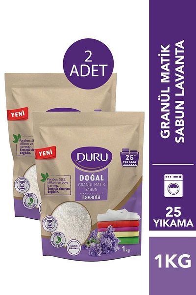 Seddar Collection Duru Granulated Soap Lavender 1000 Gr 2 Pieces