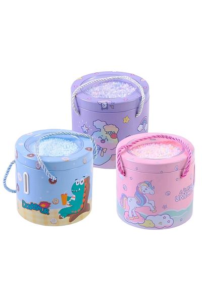 TOYFEST Metal Round Piggy Bank with Lock