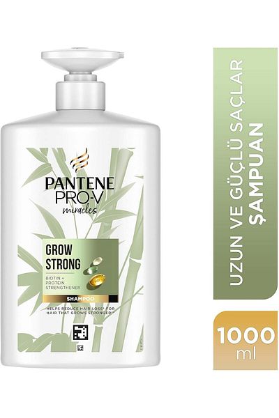 Pantene Pro V Miracles Long and Strong Biotin and Protein Strengthening Shampoo 1 Lt