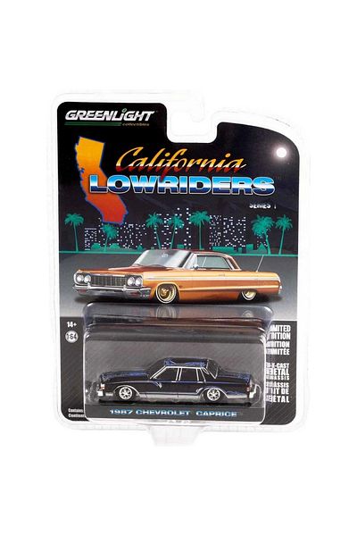 TOYFEST جرين لايت 1/64 كاليفورنيا Lowriders Series 1 1987 شيفروليه كابريس Lowrider