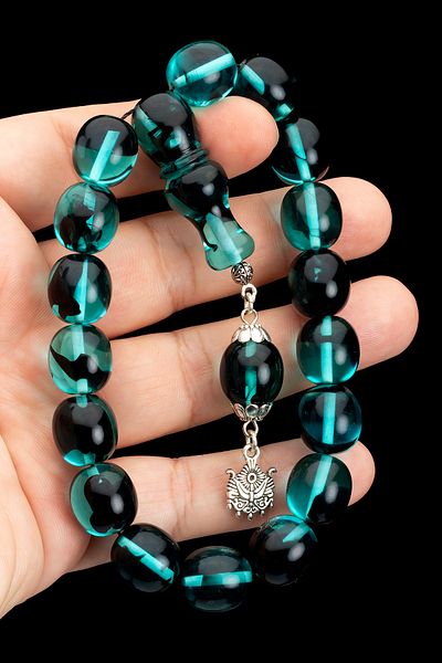 OTTOTESBİH Men's Gift 14X15Mm Mascot Efe Prayer Beads, Ottoman State Coat of Arms