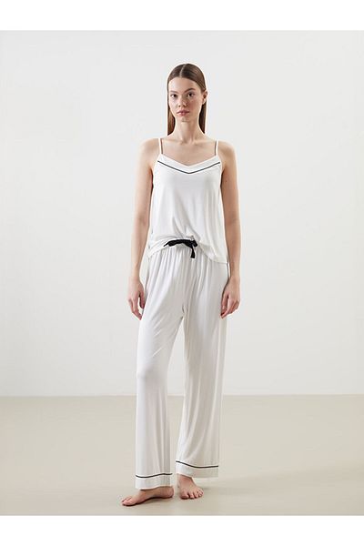 LC Waikiki New Season Heart Collar Women's Pajama Set - S5I620Z8