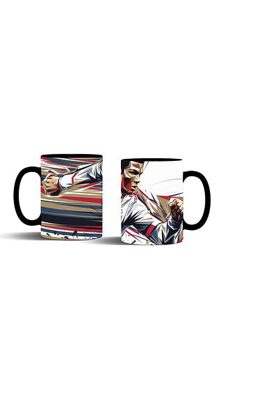 MECKSA Ronaldo Black Coffee Tea Mug 11 oz