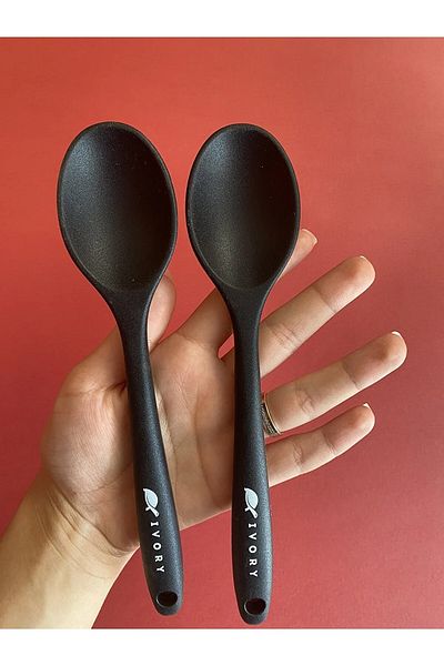 cephome güvenilir alışverişin adresi 2 Silicone Spoons Heat Resistant and Tough