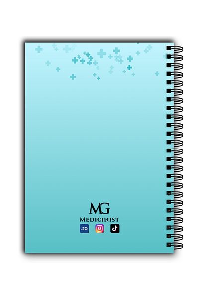 MG Medicinist Medical Notebook A5 - Caduceus - Vellum Sheets - 80 Sheets