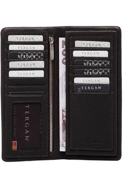 Tergan Brown Leather Men's Wallet 01631a7p