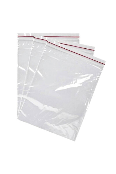 KOLİTÜRK 15 × 18 سم 100 قطعة أكياس محكمة الغلق شفافة