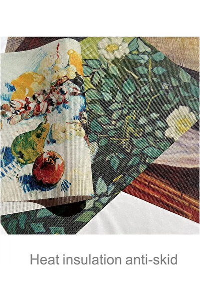 Generic Set of 4 aprons Generic, PVC, multicolored, 45 x 30 cm