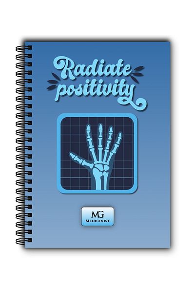 MG Medicinist Medical Notebook A5 - Radiate Positivity - Vellum Sheets - 80 Sheets