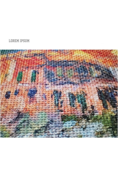 Generic Set of 4 aprons Generic, PVC, multicolored, 45 x 30 cm