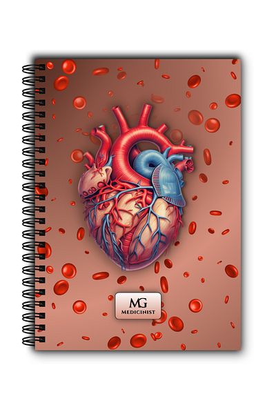 MG Medicinist Medical Notebook A5 - Cardiology - Vellum Sheets - 80 Sheets