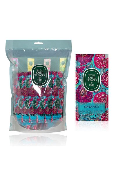 Eyüp Sabri Tuncer Eyüp Sabri Tuncer Cologne Handkerchief Ocean 150 Pack Doypack Bags Small (1 x 150 Pieces)