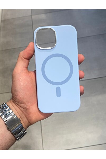 Mee.co İphone 15 Uyumlu Magsafe Şarj Destekli İçi Kadife Silikon Kılıf
