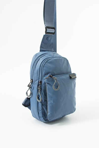 Sanmorris 6004 Unisex Wrinkle Fabric Water Resistant Multi-Compartment Body Bag Blue