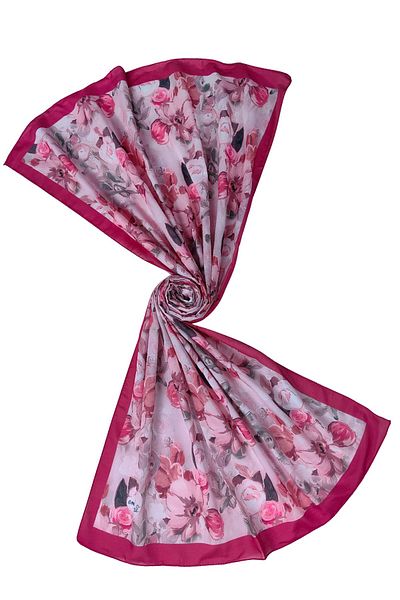 mim eşarp Emproyal Voile Cotton Shawl 75X190 cm - Floral Pattern