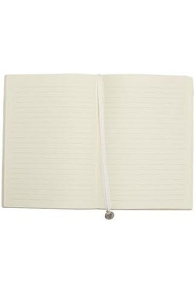 STOREMAX Muartshop Patent Leather Flexible Cover Striped Notebook, 14.8X21 cm -Pink 871301