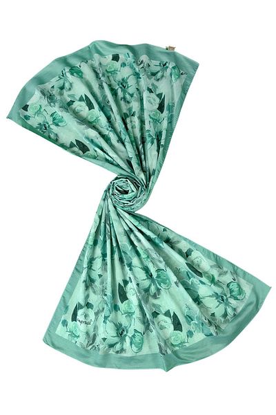 mim eşarp Emproyal Voile Cotton Shawl 75X190 cm - Floral Pattern