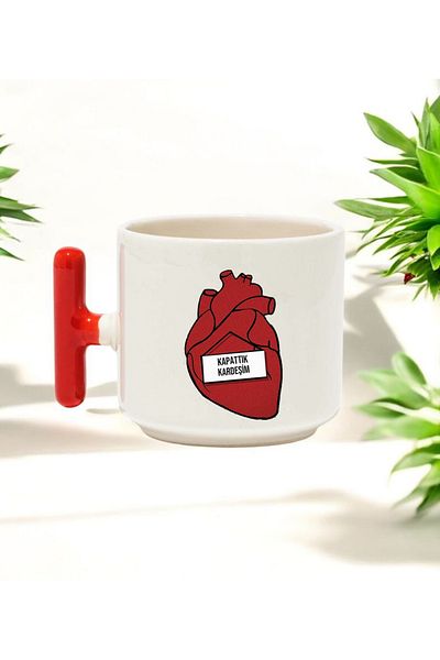 BB TRADE Closed Brother t Handled Ceramic Printed Mug 250 ml