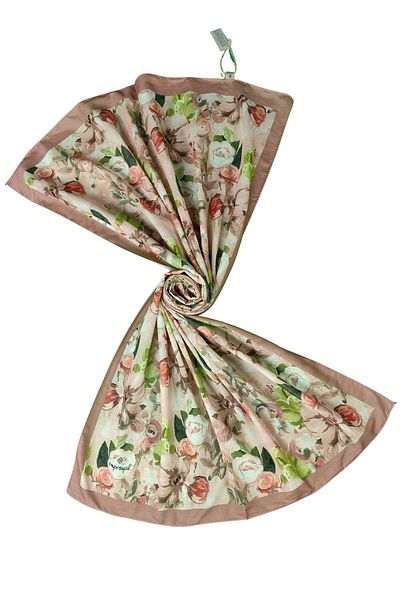 mim eşarp Emproyal Voile Cotton Shawl 75X190 cm - Floral Pattern