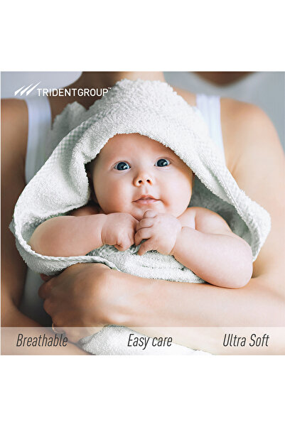 Trident 2Piece 100 Cotton 500 GSM Plush Towel Set White 70x140cm