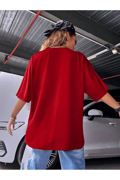 COHERENT Unisex Men/Women Chicago Custom Printed Oversize Cotton T-Shirt