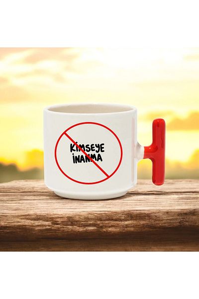 BB TRADE Believe in No One t Handle Ceramic Printed Mug Cup 250 ml