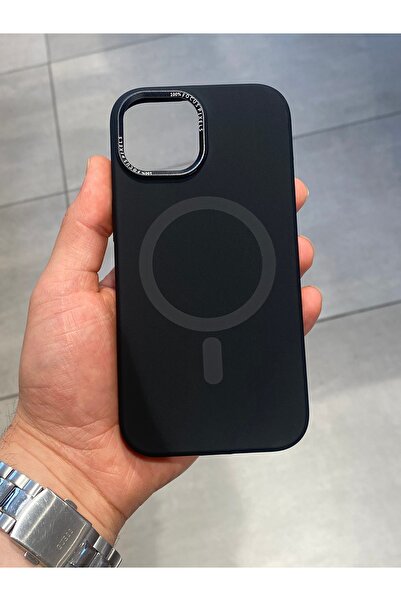Mee.co İphone 15 Uyumlu Magsafe Şarj Destekli İçi Kadife Silikon Kılıf