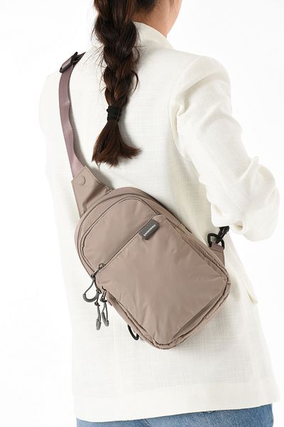 Sanmorris 6004 Unisex Wrinkle Fabric Water Resistant Multi-Compartment Body Bag Sand